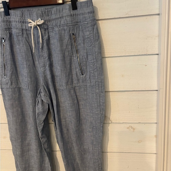 Athleta Cabo Linen Jogger Pants
Blue Travel Casual Beach Zip
Pockets- Size 8 - Picture 7 of 12